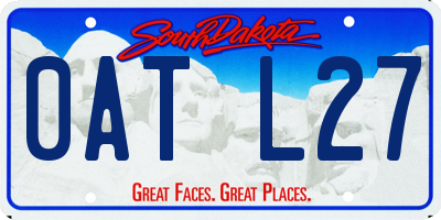 SD license plate 0ATL27