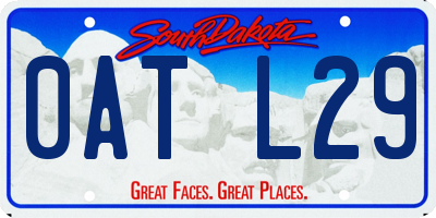 SD license plate 0ATL29