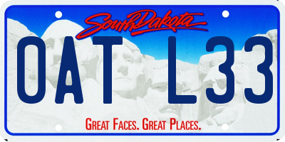 SD license plate 0ATL33