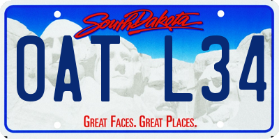 SD license plate 0ATL34