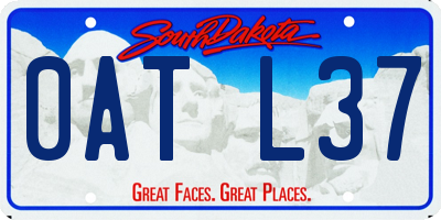 SD license plate 0ATL37