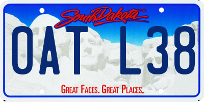 SD license plate 0ATL38