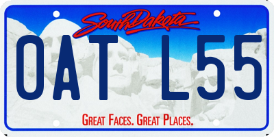 SD license plate 0ATL55