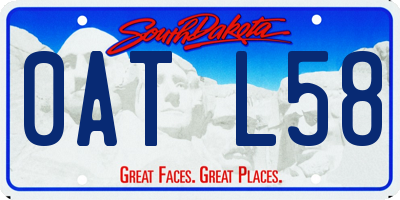 SD license plate 0ATL58