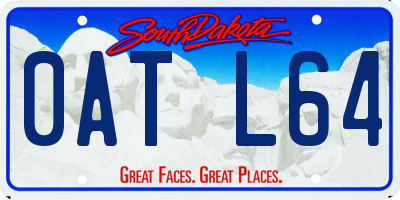 SD license plate 0ATL64