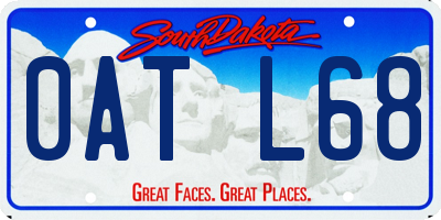 SD license plate 0ATL68