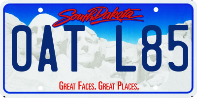 SD license plate 0ATL85