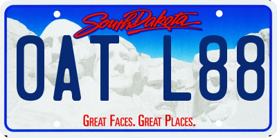 SD license plate 0ATL88