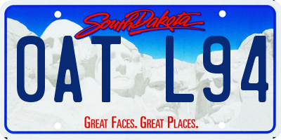 SD license plate 0ATL94