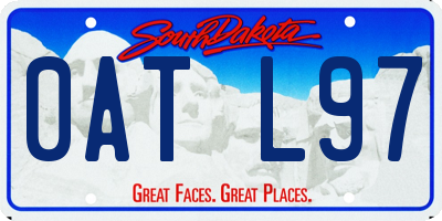 SD license plate 0ATL97