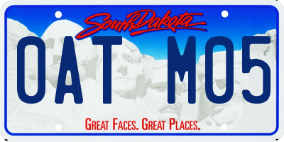 SD license plate 0ATM05