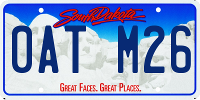 SD license plate 0ATM26