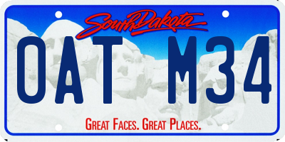 SD license plate 0ATM34