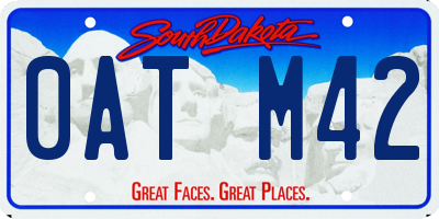 SD license plate 0ATM42