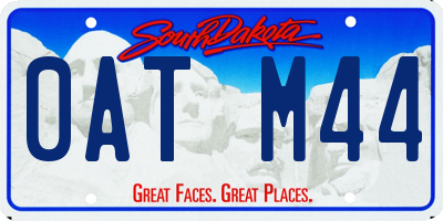 SD license plate 0ATM44