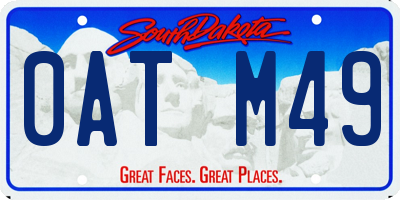 SD license plate 0ATM49