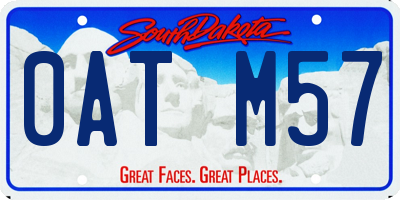 SD license plate 0ATM57