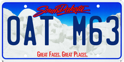 SD license plate 0ATM63