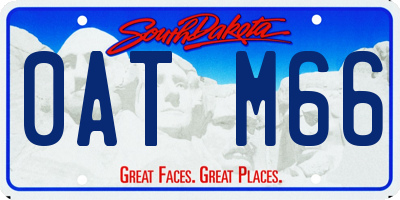 SD license plate 0ATM66