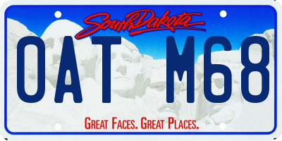 SD license plate 0ATM68