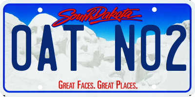 SD license plate 0ATN02