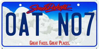 SD license plate 0ATN07