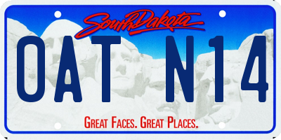 SD license plate 0ATN14