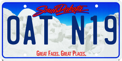 SD license plate 0ATN19