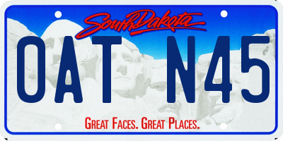 SD license plate 0ATN45