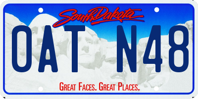 SD license plate 0ATN48