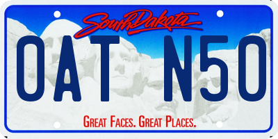 SD license plate 0ATN50