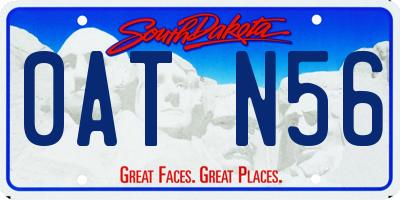 SD license plate 0ATN56