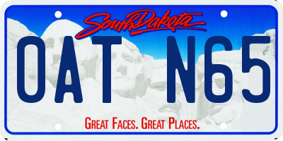 SD license plate 0ATN65