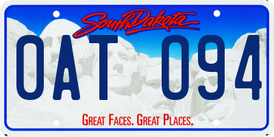 SD license plate 0ATO94