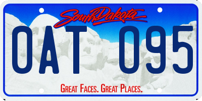 SD license plate 0ATO95