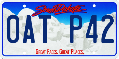 SD license plate 0ATP42