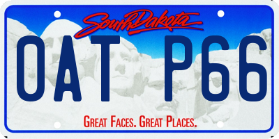 SD license plate 0ATP66