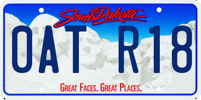 SD license plate 0ATR18