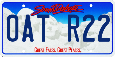 SD license plate 0ATR22