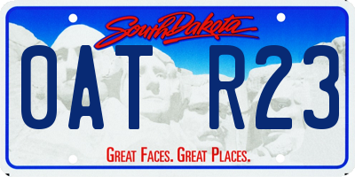 SD license plate 0ATR23