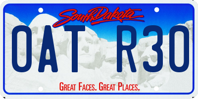 SD license plate 0ATR30