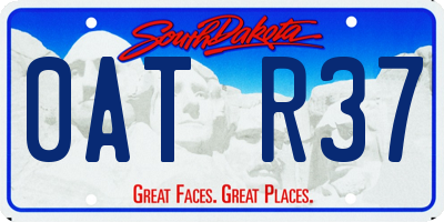 SD license plate 0ATR37