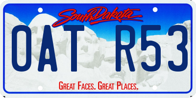 SD license plate 0ATR53