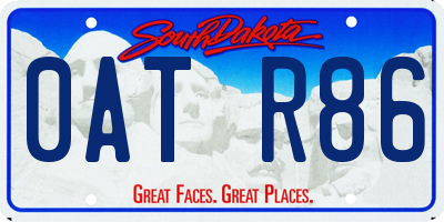 SD license plate 0ATR86