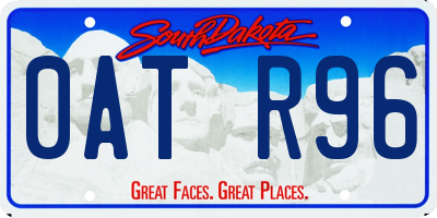 SD license plate 0ATR96