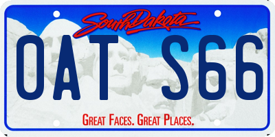SD license plate 0ATS66