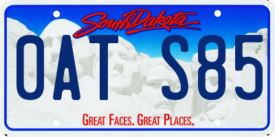 SD license plate 0ATS85