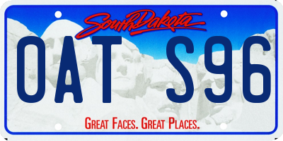 SD license plate 0ATS96