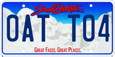 SD license plate 0ATT04