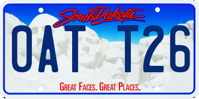 SD license plate 0ATT26